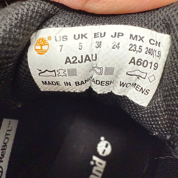 Timberland Hiking Boots Women's 7 Black Suede Leather Hikers Outdoors - Picture 2 of 12